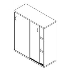 111-2A-TO-100 tolóajtós szekrény - 3 fakk