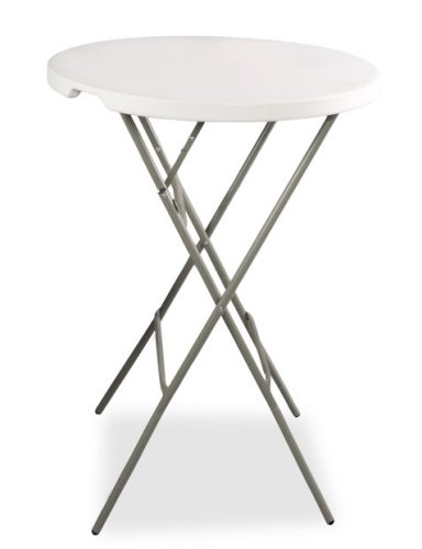 M - Catering műanyag összecsukható asztal és rakásolható rendezvény (koktél) asztal ø84 cm (70110)