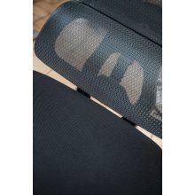 Famora modern szürke hálós forgószék deréktámasszal és fejtámlával