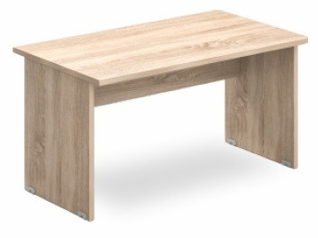 EK 160/62 íróasztal az egyik oldalt lekerekített éllel