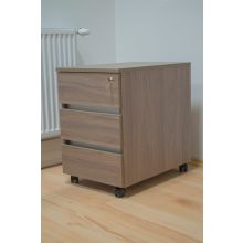 EX-1FA-J-80-AM 1 ajtós, 1 fiókos asztalmagas, 80 centi hosszú konténer jobbos kivitelben