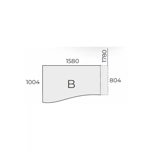 EX GN 178/100 íróasztal jobbos kivitelben