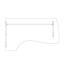 FC 200/120 íróasztal balos kivitelben