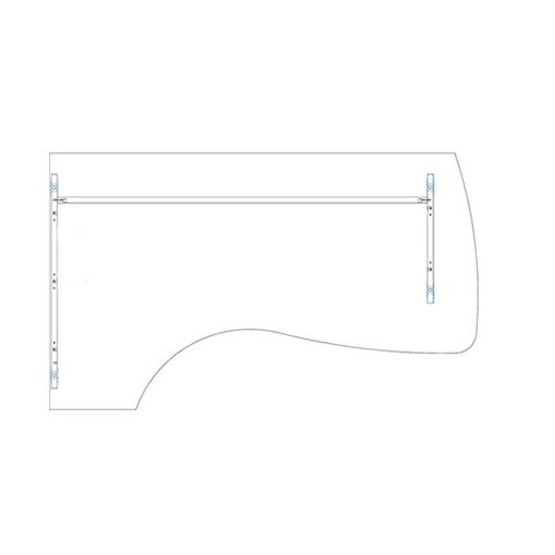 FC 200/120 íróasztal balos kivitelben