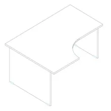 GA 160/102 íróasztal balos kivitelben