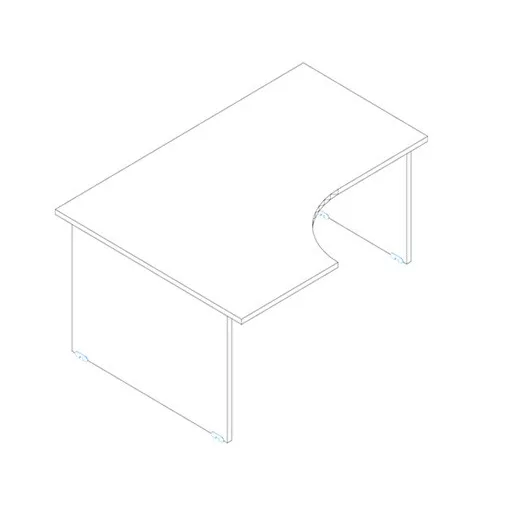 GA 160/120 íróasztal jobbos kivitelben