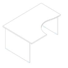 GB 180/120 íróasztal jobbos kivitelben