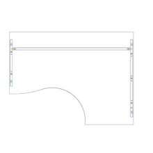 GB 180/120 íróasztal jobbos kivitelben