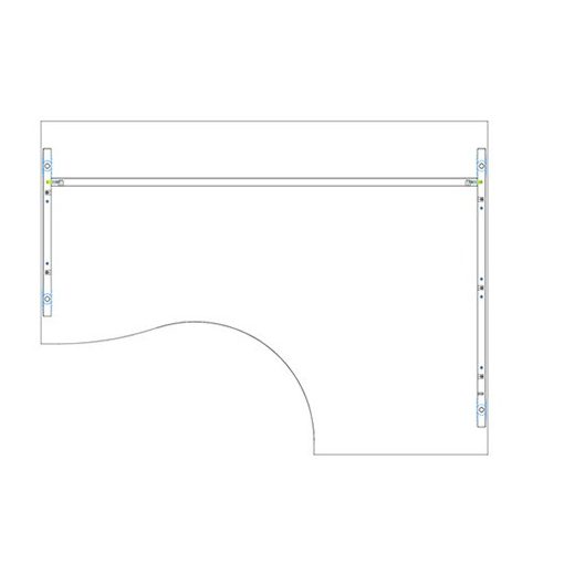 GB 180/120 íróasztal jobbos kivitelben