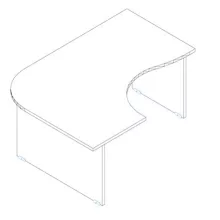 GC 180/120 íróasztal balos kivitelben