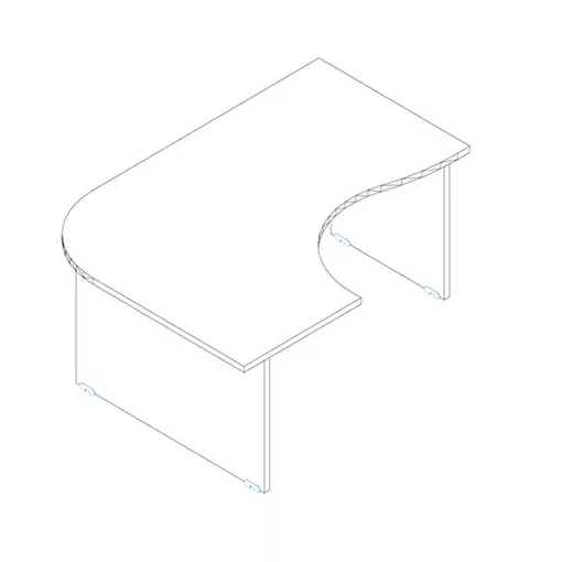 GC 180/120 íróasztal balos kivitelben