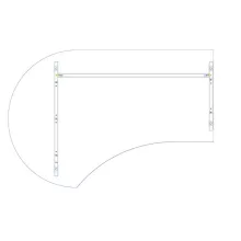 GF 180/120 íróasztal balos kivitelben