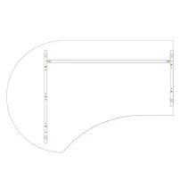 GF 200/120 íróasztal balos kivitelben