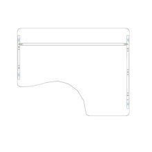 GI 160/120 íróasztal jobbos kivitelben