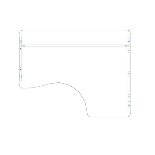 GI 160/120 íróasztal jobbos kivitelben