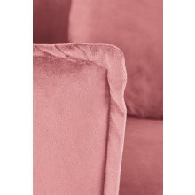 Almond rózsaszín bársony fotel díszpárnákkal