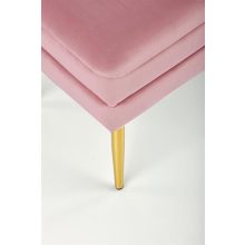 Velva rózsaszín bársony pad tároló funkcióval