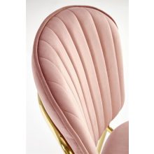 K499 rózsaszín bársonykárpitozású beltéri éttermi szék