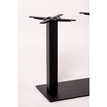 Alfa öntöttvas duo bár asztalláb színterezett váz - fekete színben