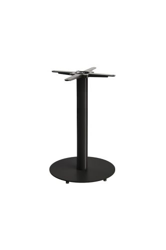 M - Alfa öntöttvas körtalpú asztalláb színterezett váz - fekete színben