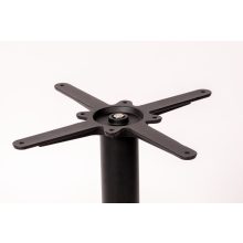 Alfa öntöttvas körtalpú asztalláb színterezett váz - fekete színben