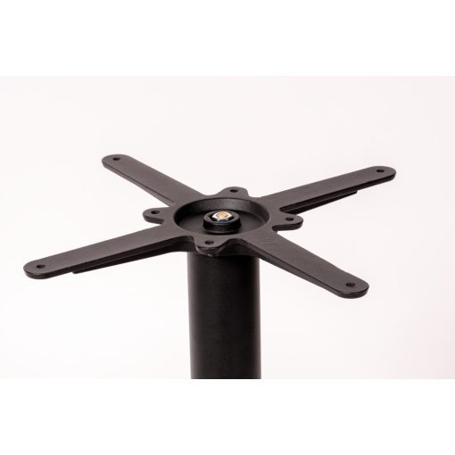 Alfa öntöttvas körtalpú asztalláb színterezett váz - fekete színben