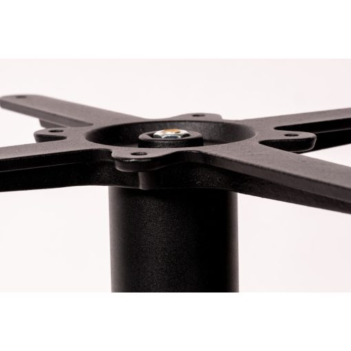 Alfa öntöttvas körtalpú asztalláb színterezett váz - fekete színben