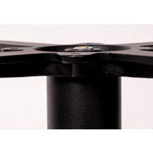 Alfa öntöttvas körtalpú asztalláb színterezett váz - fekete színben