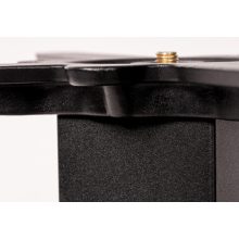 Alfa öntöttvas bár asztalláb színterezett váz - fekete színben