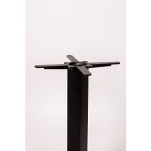 Alfa öntöttvas bár asztalláb színterezett váz - fekete színben