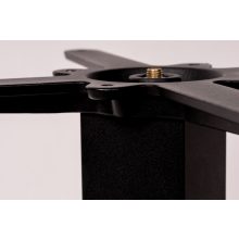 Alfa öntöttvas bár asztalláb színterezett váz - fekete színben