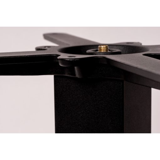 Alfa öntöttvas bár asztalláb színterezett váz - fekete színben