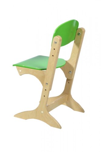 M - Franek zöld óvodai szék állítható magasságú kivitel