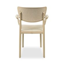 Madera rakásolható kültéri szék cappuccino színben