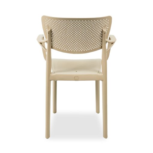 Madera rakásolható kültéri szék cappuccino színben