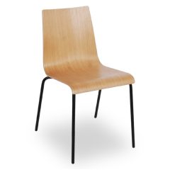 Texas szék fekete vázzal - natúr