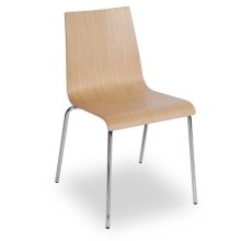 Texas szék króm vázzal - natúr