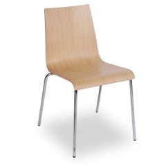 Texas szék króm vázzal - natúr