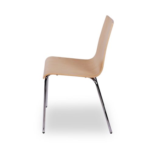 Texas szék króm vázzal - natúr