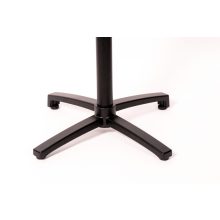 Cross öntöttvas asztalláb színterezett váz - fekete színben