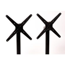 Cross Duo öntöttvas asztalláb színterezett váz - fekete színben