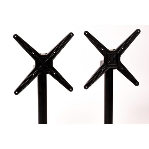 Cross Duo öntöttvas asztalláb színterezett váz - fekete színben