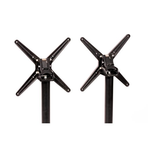 Cross Duo öntöttvas asztalláb színterezett váz - fekete színben