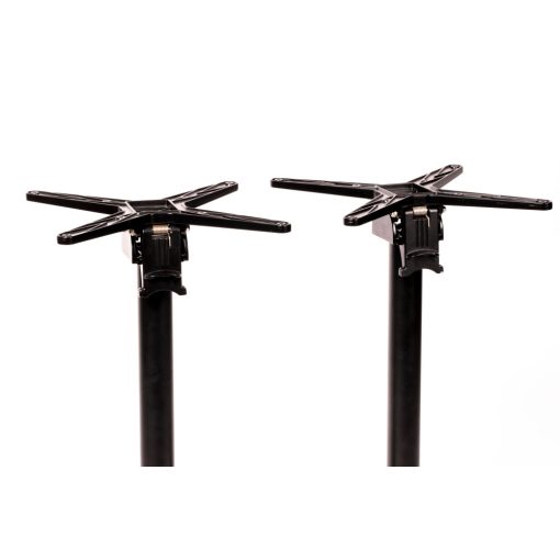 Cross Duo öntöttvas asztalláb színterezett váz - fekete színben