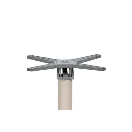 X lábú kültéri éttermi asztal krém színben