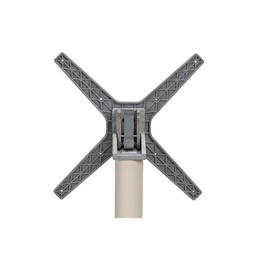 X lábú kültéri éttermi asztal krém színben