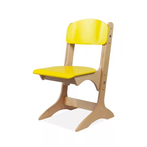 Franek állítható óvodai szék - sárga