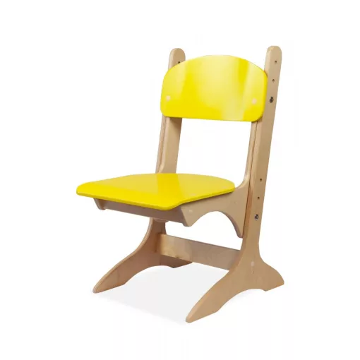 Franek állítható óvodai szék - sárga