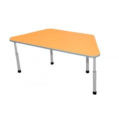Trapéz óvodai asztal állítható magasságú - Narancs