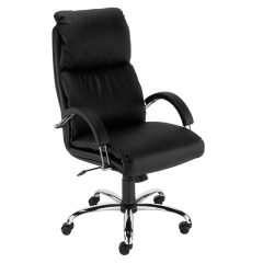 Nadir krómlábas bőr forgószék